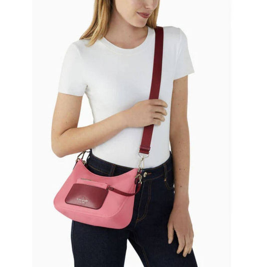 ORIG & IMPORTED KS Chelsea Nylon Bag w/ Coin Purse Pink