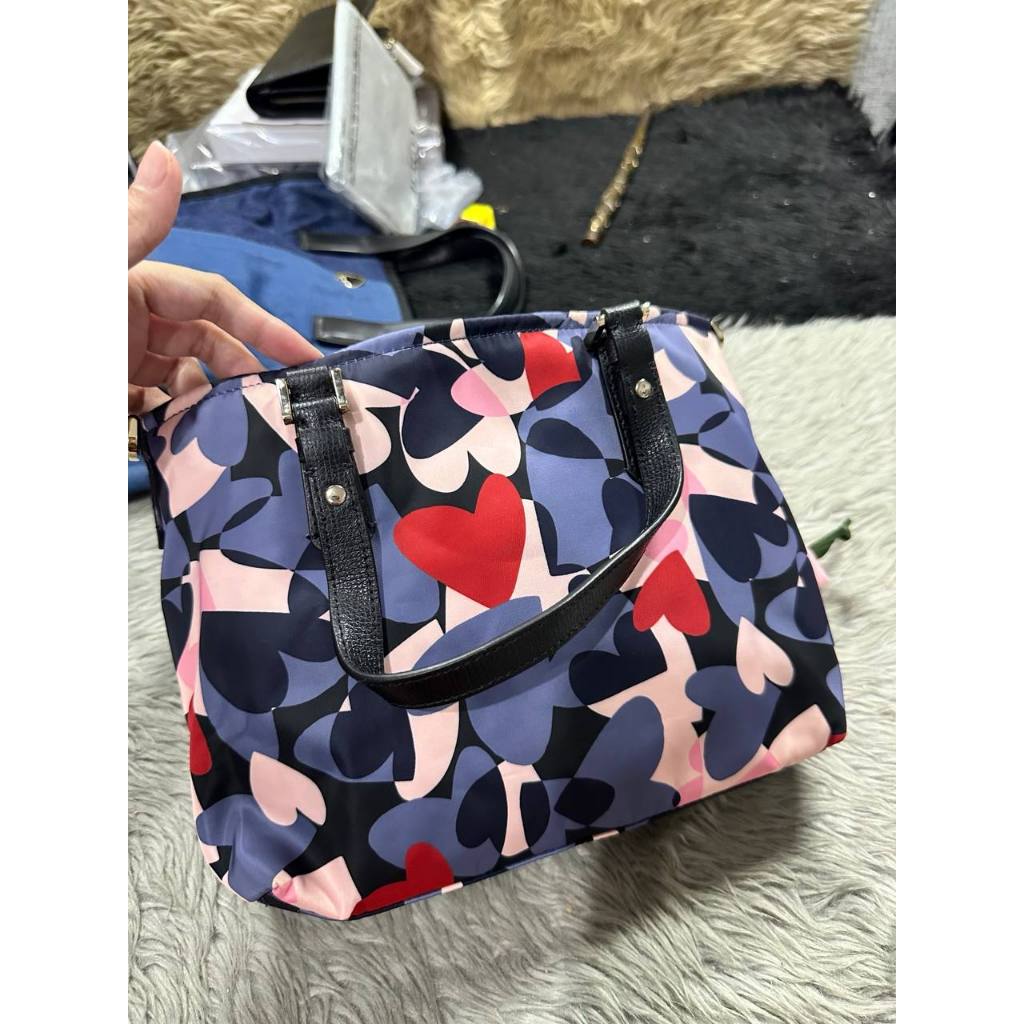 ORIG & IMPORTED KS Retail Taylor Heart Party Small Crossbody Nylon Tote Bag