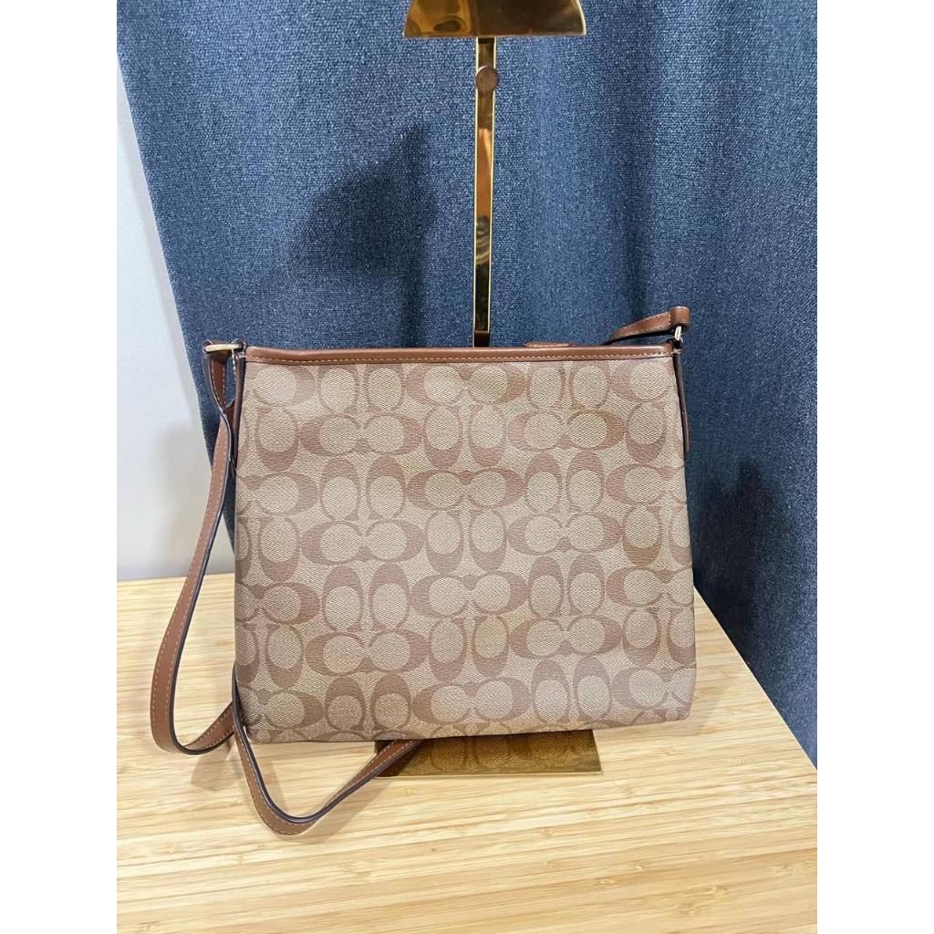 ORIG & IMPORTED CCH File Crossbody In Signature Canvas Brown Khaki Bag