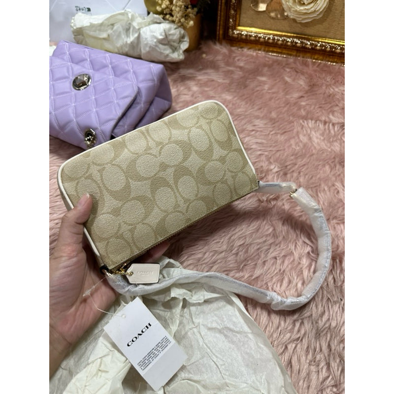 ORIG CCH Nolita 19 In Signature Canvas Light Khaki Small Bag