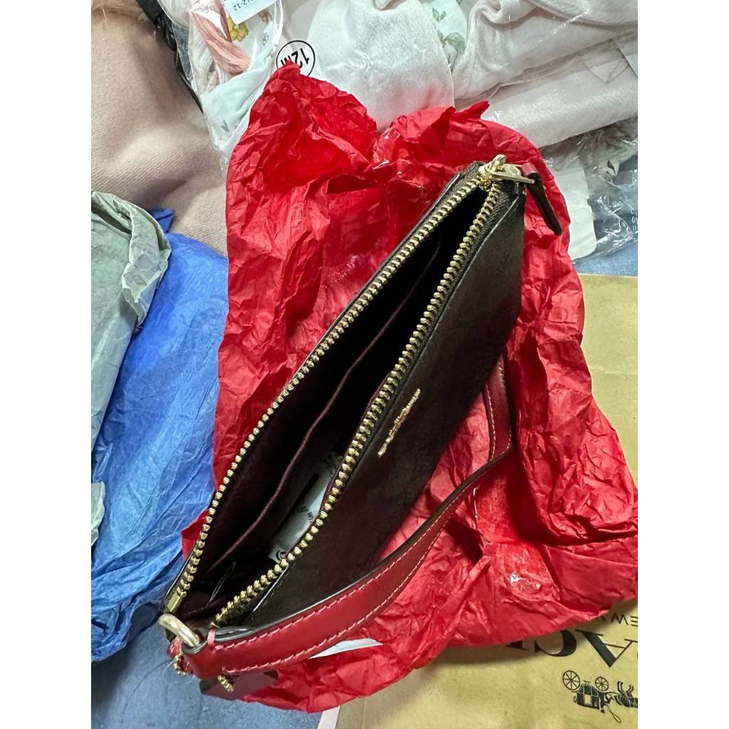 ORIG & IMPORTED CCH Nolita 19 Wristlet Small Brown/Red Bag