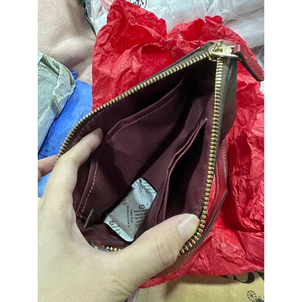 ORIG & IMPORTED CCH Nolita 19 Wristlet Small Brown/Red Bag