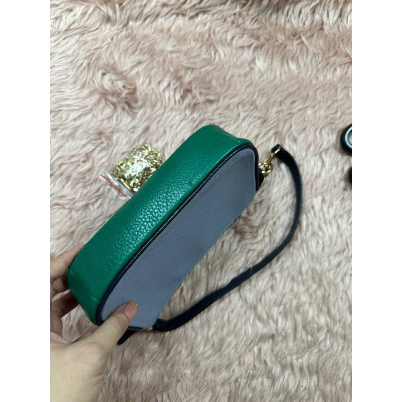 ORIG Preloved CCH Nolita 19 In Colorblock With Horse And Carriage Blue Small Bag
