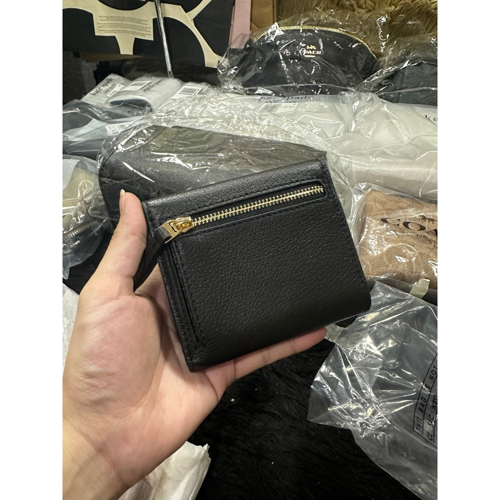 ORIG & IMPORTED TB Britten Compact Trifold Wallet Brown Black