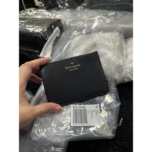 ORIG & IMPORTED KS Lena Small Card Holder Wristlet Wallet Black
