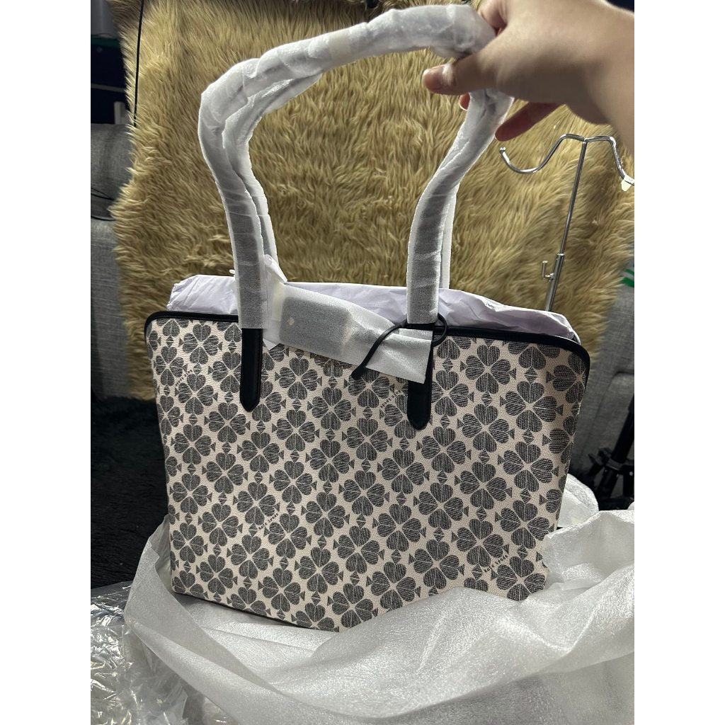 ORIG & IMPORTED KS Signature Spade Flower Large Tote Bag