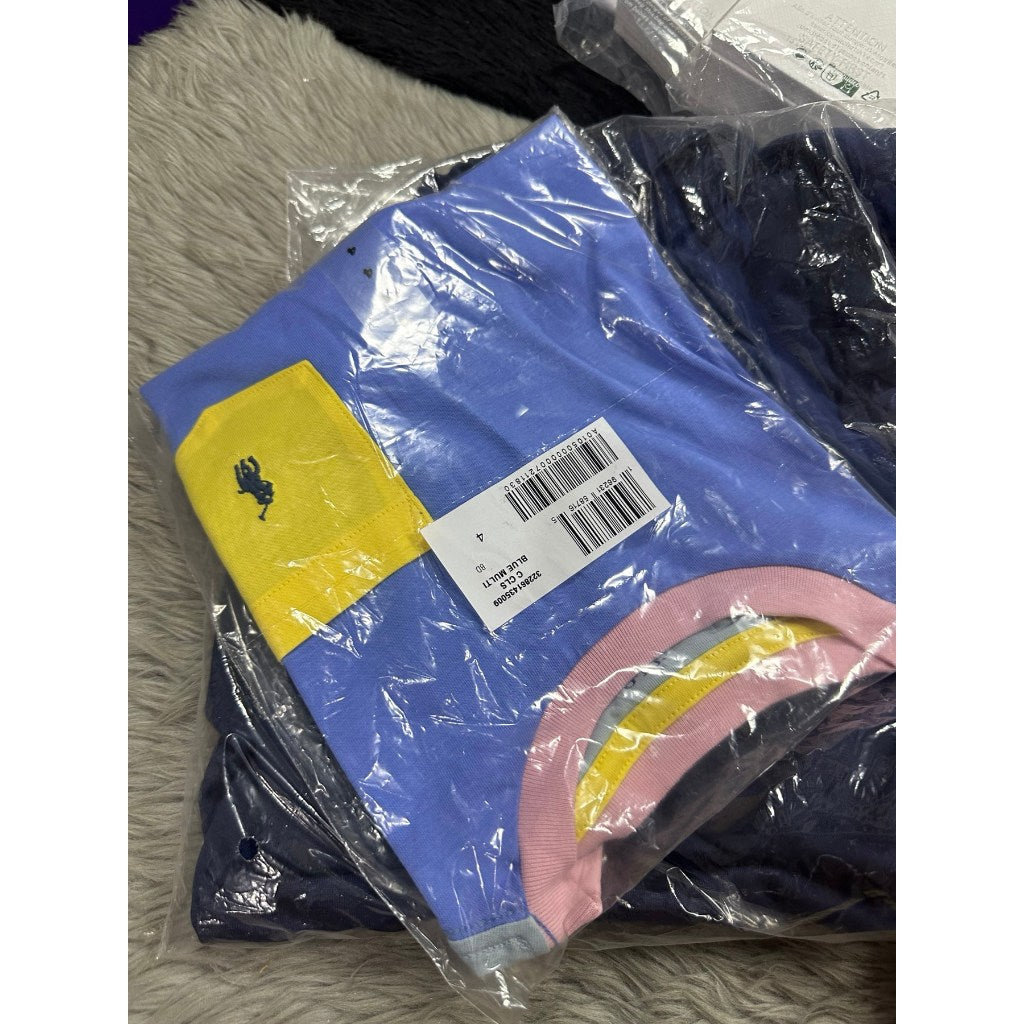 ORIG & IMPORTED Ralph RL Cotton Jersey Crewneck Tee in Garden Pink Kids