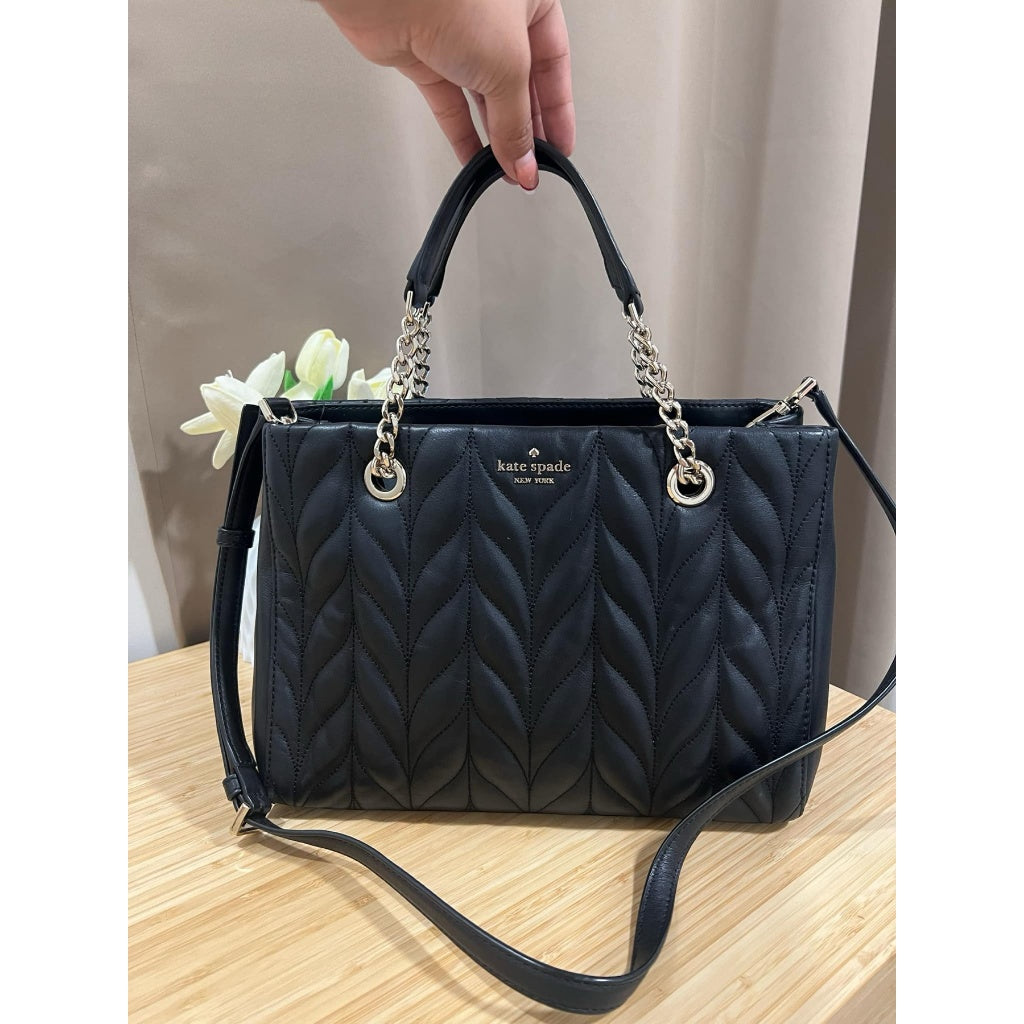 ORIG PRELOVED  KS Meena Briar Lane Quilted Crossbody Bag Black