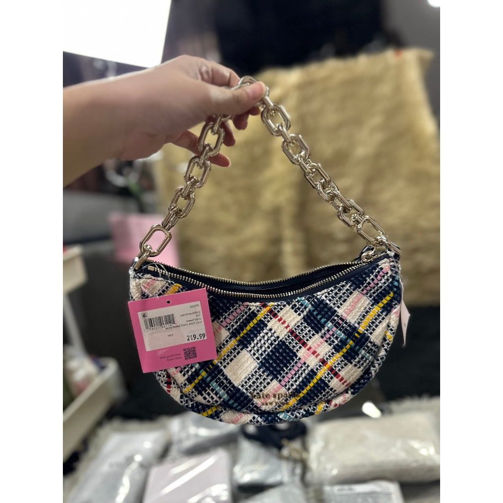 ORIG & IMPORTED KS Smile Tweed Small Crossbody Bag