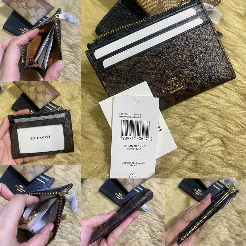 ORIG & IMPORTED Co@ch MINI SKINNY ID CASE CARD HOLDER SMALL WALLET - ORIG, US IMPORTED