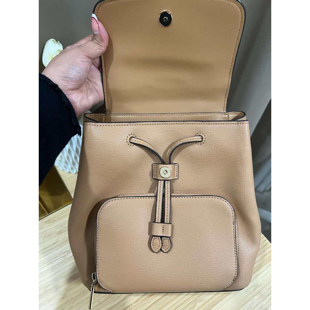 ORIG PRELOVED  KS Darcy Camel Leather Backpack Brown Bag