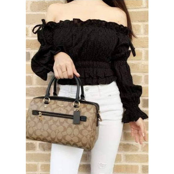 ORIG PRELOVED CCH Rowan Satchel Bag in Khaki Black