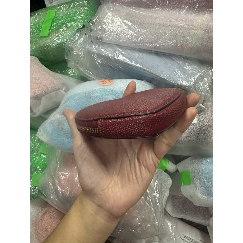 ORIG & IMPORTED CCH Heart Coin Case Small Red Wallet