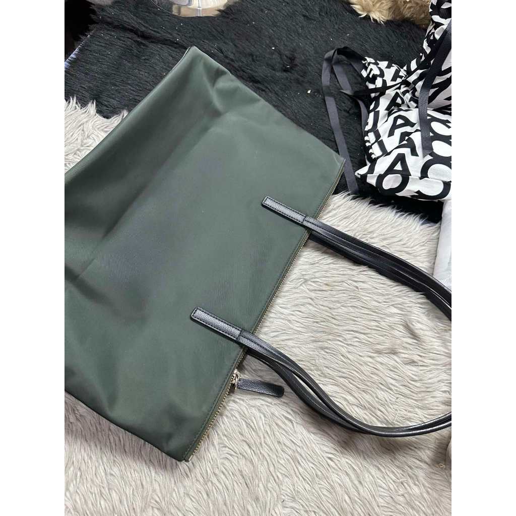 ORIG Preloved KS Wilson Road Margareta Nylon Green Tote Bag
