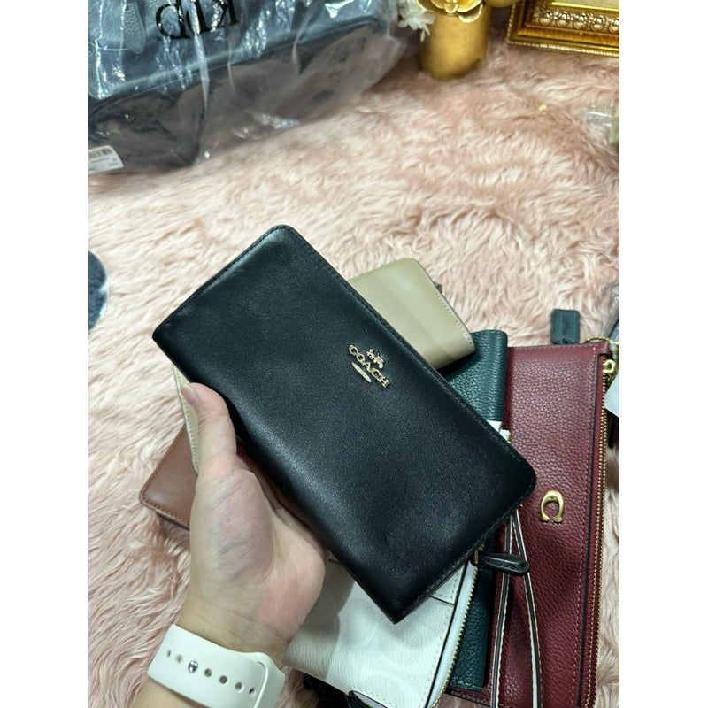 ORIG & IMPORTED CCH Retail Skinny Long Wallet Pink/Lilac/Brown