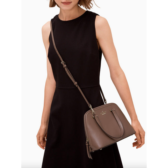 ORIG Preloved KS Patterson Drive Small Dome Satchel Brown Bag