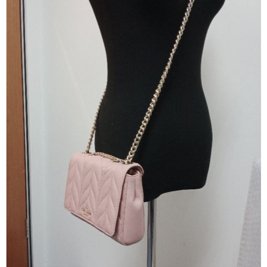 ORIG Preloved KS Mini Emelyn Briar Lane Quilted Crossbody Bag Pink