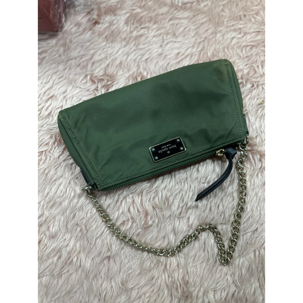 ORIG Preloved KS Wilson Road Jane Nylon Shoulder Bag Green