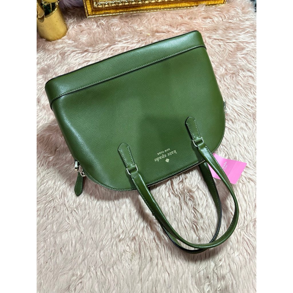 ORIG & IMPORTED KS Sadie Medium Dome Satchel Enchanted Green Bag