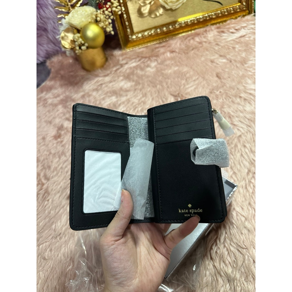 ORIG & IMPORTED KS Kenzie Boxed Medium Compact Wallet Black