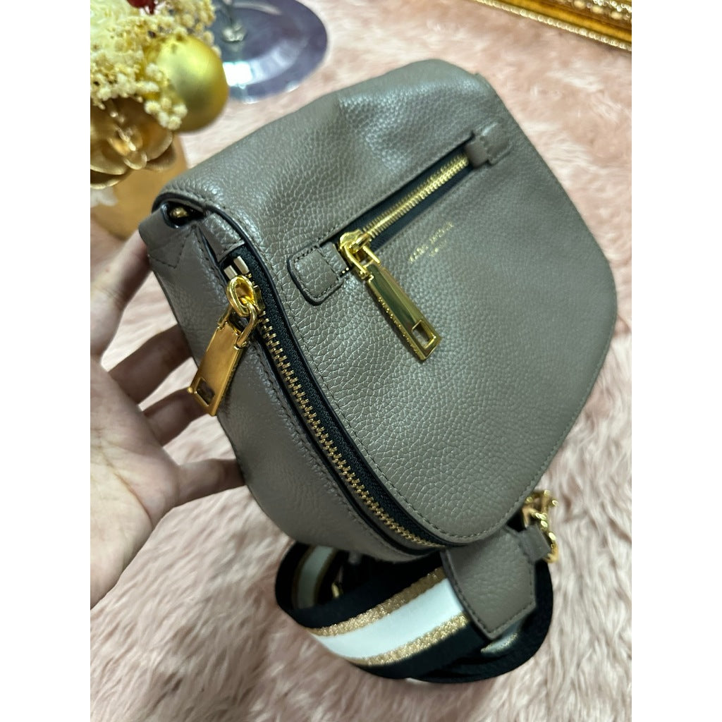 ORIG & IMPORTED Preloved MJ Nomad Pebbled Leather Bag with Thick Strap Brown