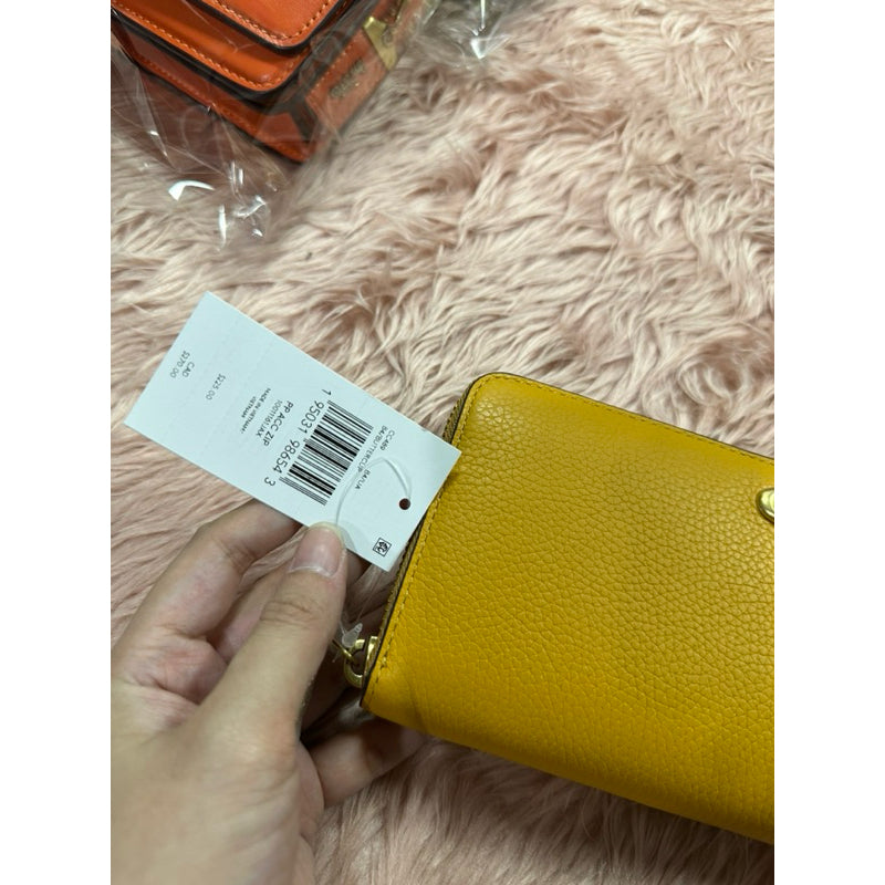 ORIG & IMPORTED CCH Retail Buttercup Yellow Accordion Zip Long Wallet