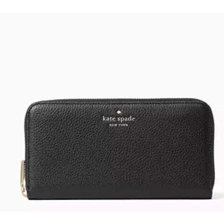 ORIG & IMPORTED KS Leila Large Long Continental Wallet Black