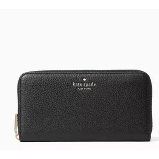 ORIG & IMPORTED KS Leila Large Long Continental Wallet Black