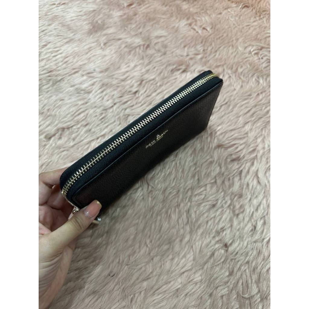 ORIG & IMPORTED KS Leila Large Long Continental Wallet Black