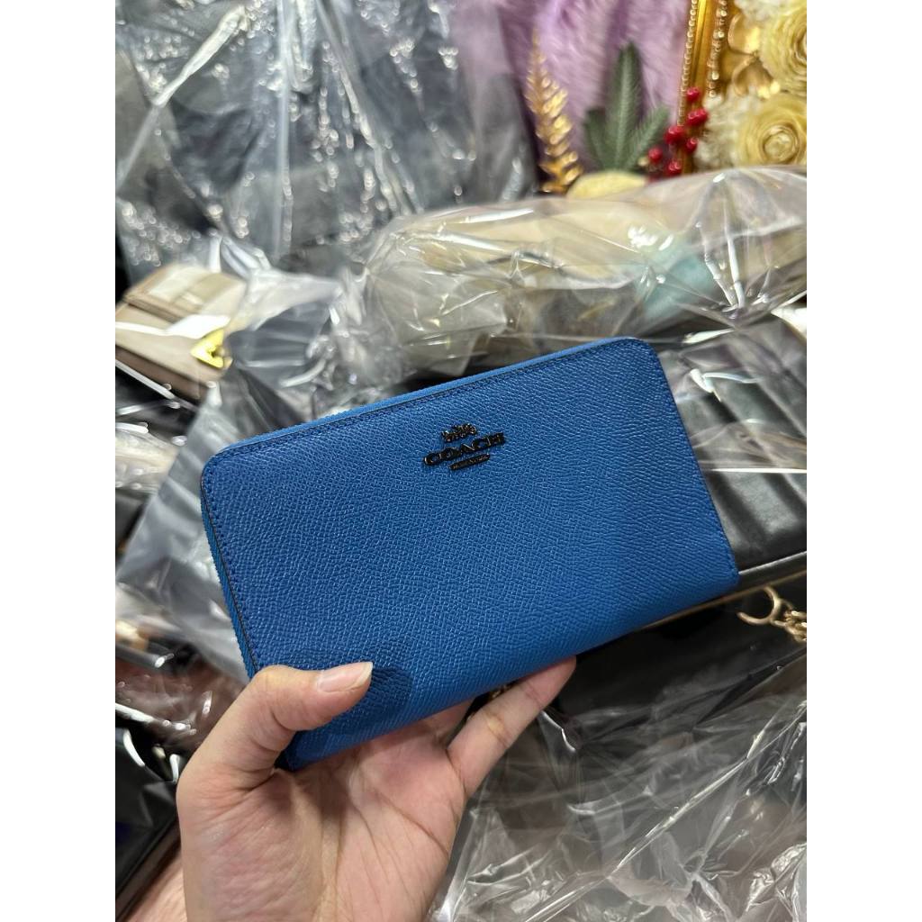 ORIG & IMPORTED CCH Medium Zip Around Wallet Blue