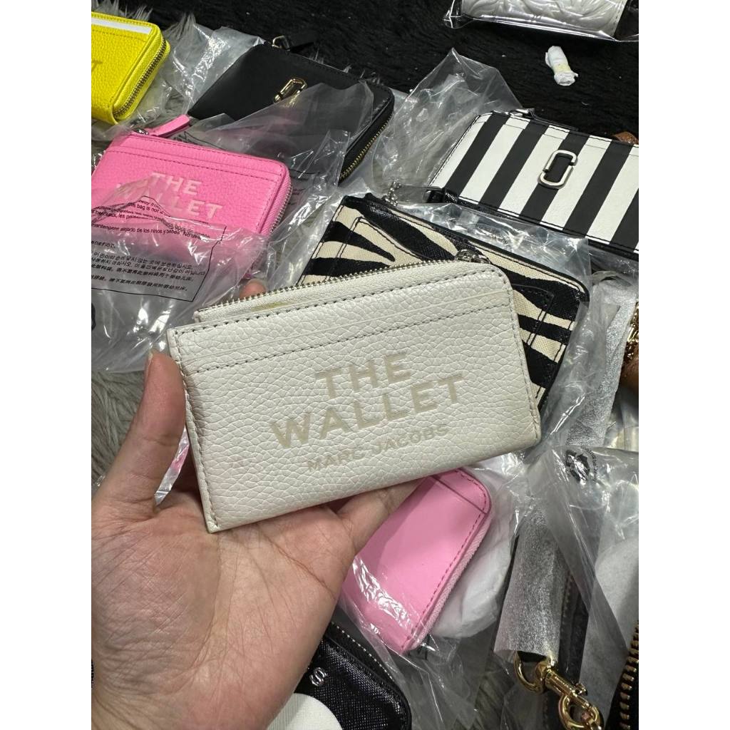 ORIG & IMPORTED MJ The Leather Top Zip Multi Card Slim Small Wallet
