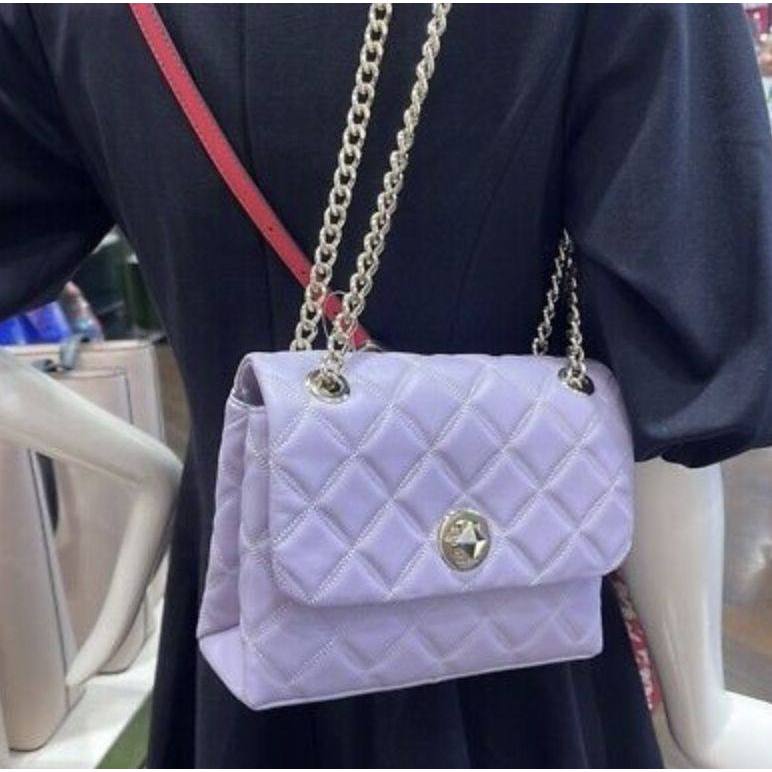 ORIG & IMPORTED KS Natalia Small Flap Crossbody Bag Purple