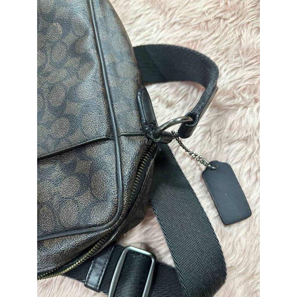 ORIG Preloved Repaired CCH Signature Metropolitan Flight Monogram Men Brown Bag