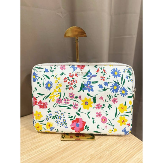 ORIG Preloved KS Garden Bouquet Laptop Sleeve White Floral