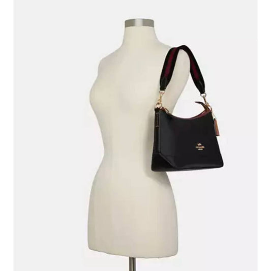 ORIG Preloved CCH Ellis Shoulder Nylon Black Bag with Pouch