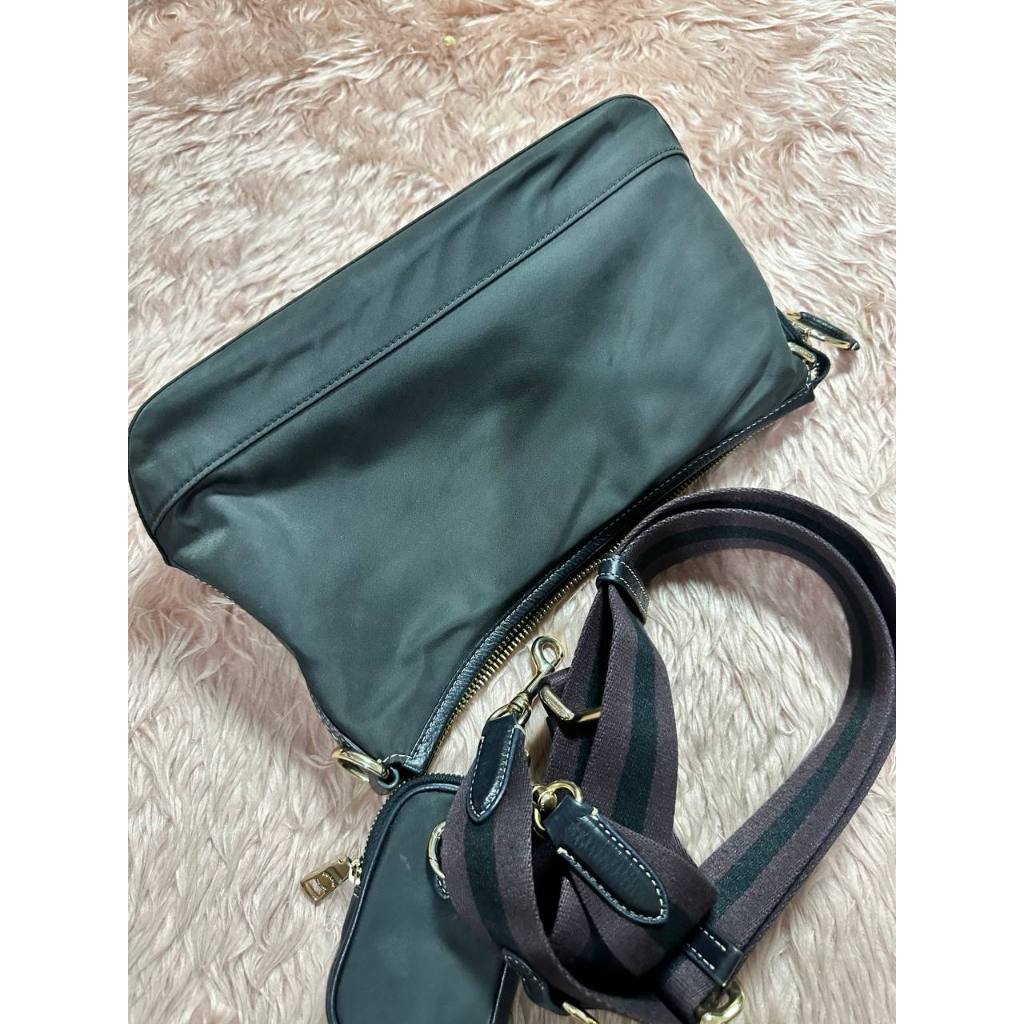 ORIG Preloved CCH Ellis Shoulder Nylon Black Bag with Pouch