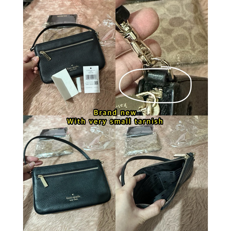 SALE! ❤️ KS Leila Pebbled Nolita Leather Kilikili Bag Convertible Wristlet