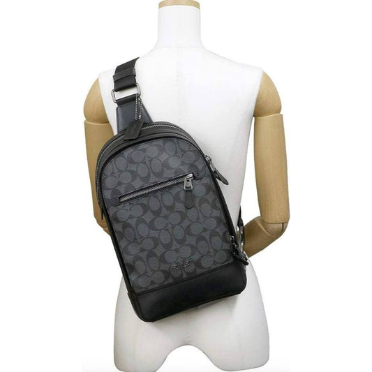 ORIG Preloved CCH Graham Pack In Signature Canvas Black Men Body Bag