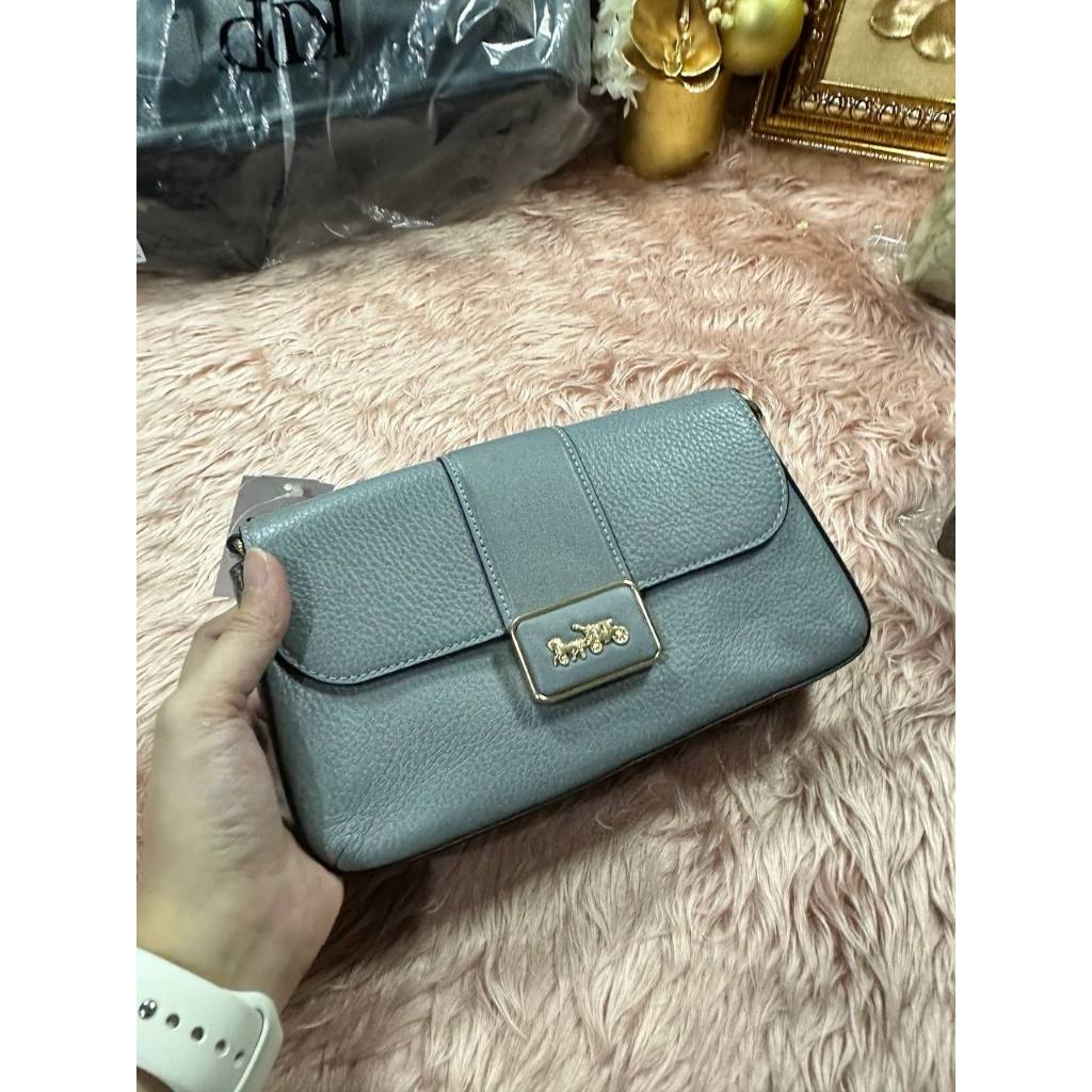 ORIG & IMPORTED CCH Mini Grace Crossbody Grey Shoulder Chain Bag