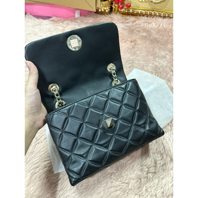 ORIG PRELOVED Natalia Small Flap Crossbody Black Bag