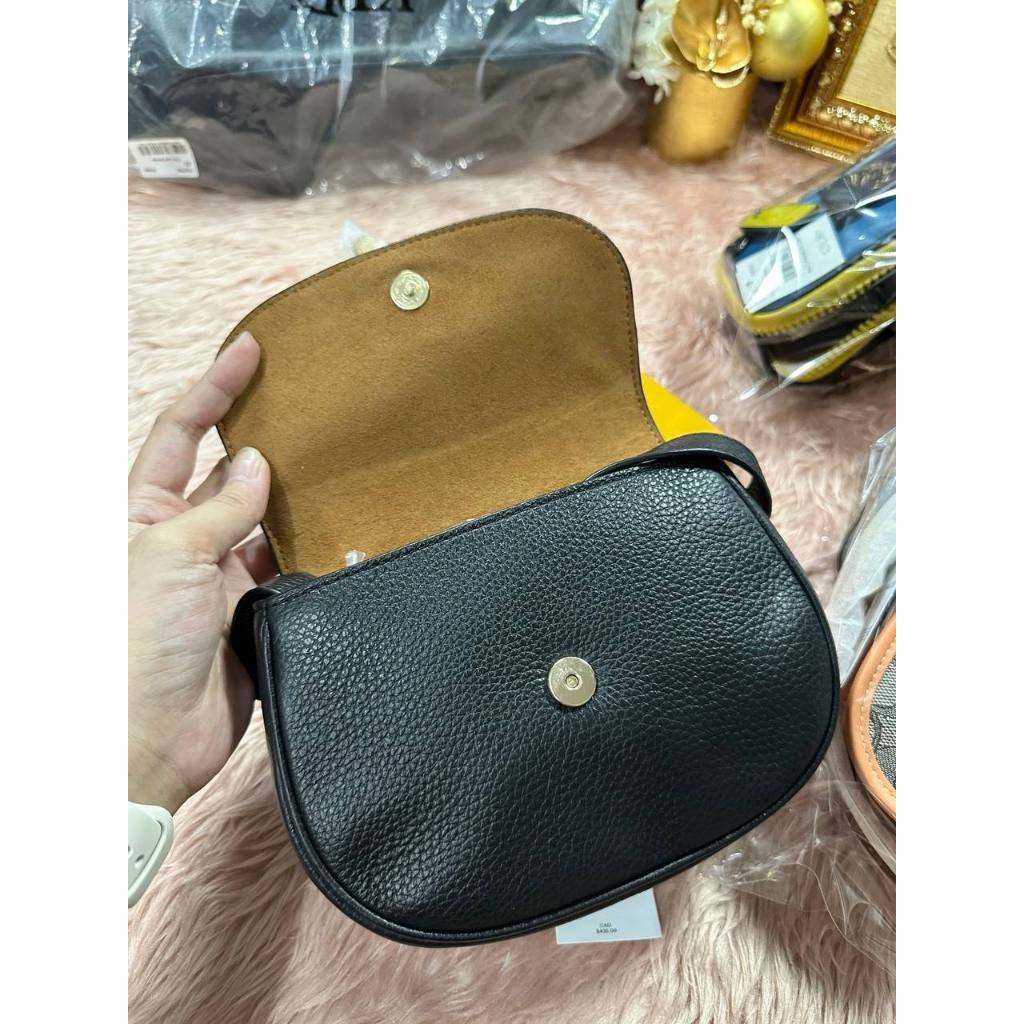 ORIG & IMPORTED CCH Saddle Belt Crossbody Chain Small Bag Black
