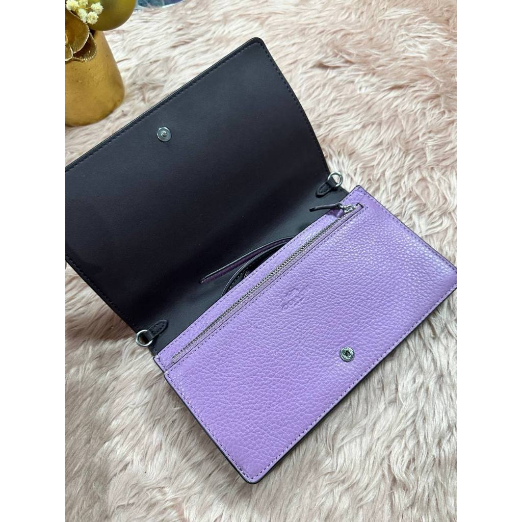 ORIG Preloved CCH Anna Foldover Clutch Crossbody Small Purple Lilac Bag