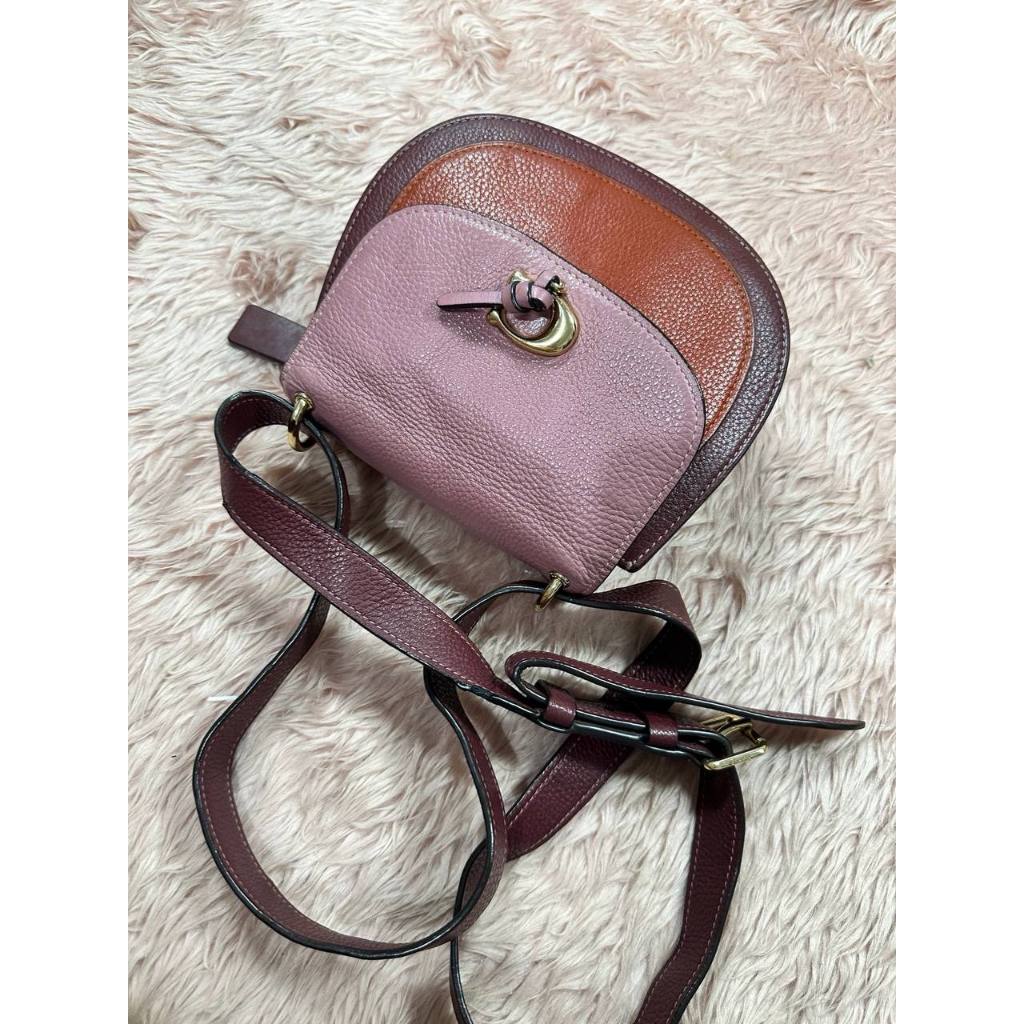 ORIG Preloved CCH Remi Saddle In Colorblock Pink Small Bag