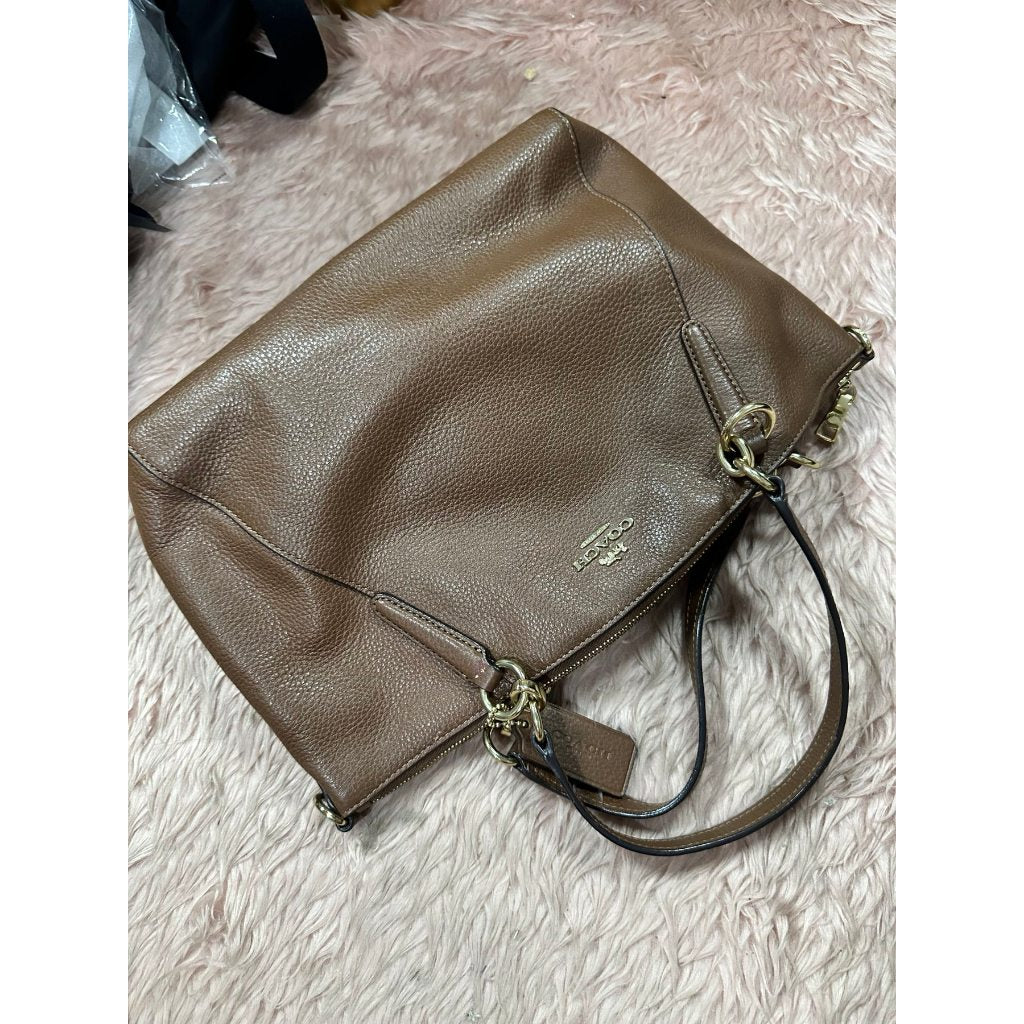 ORIG Preloved CCH Small Kelsey Satchel Brown Bag