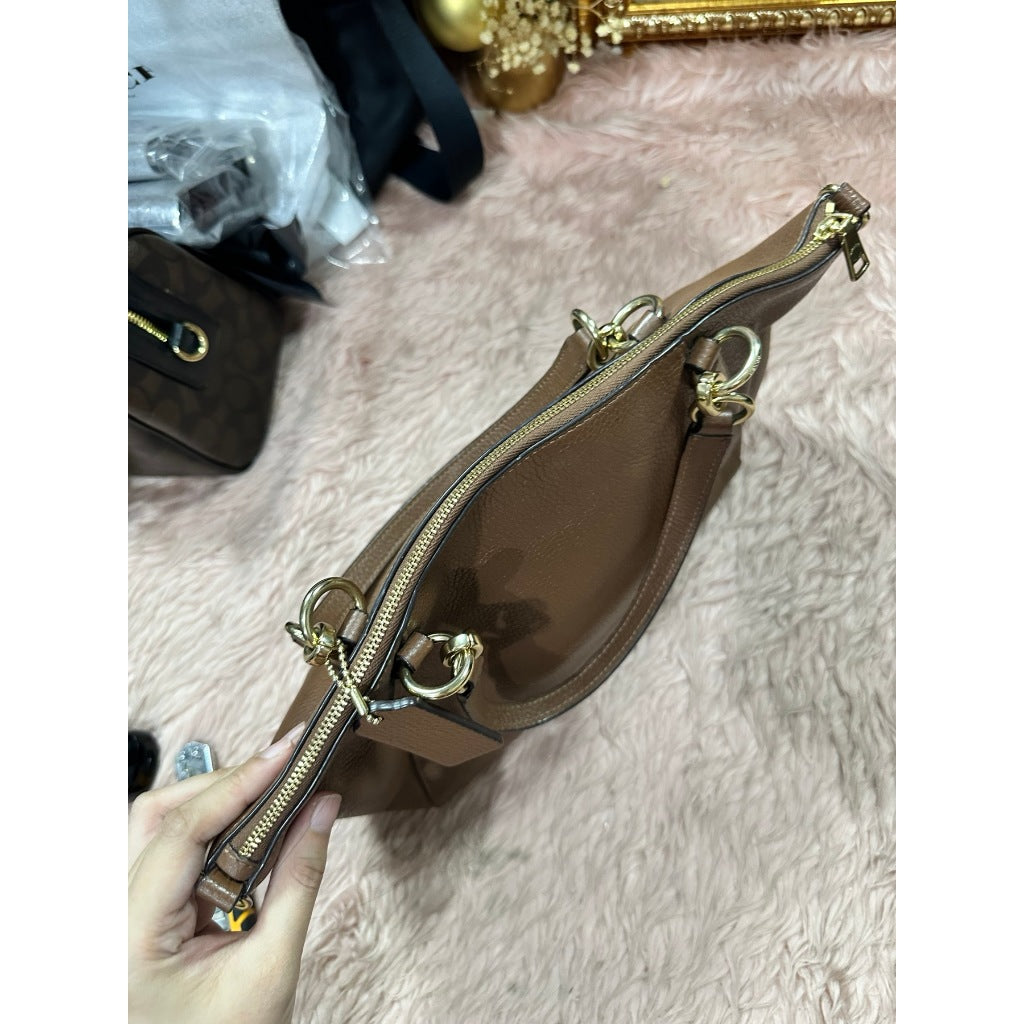 ORIG Preloved CCH Small Kelsey Satchel Brown Bag
