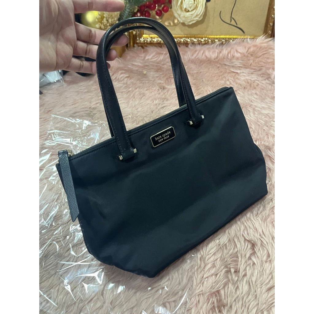 ORIG Preloved KS Dawn Insulated Tote Small Black Nylon Bag