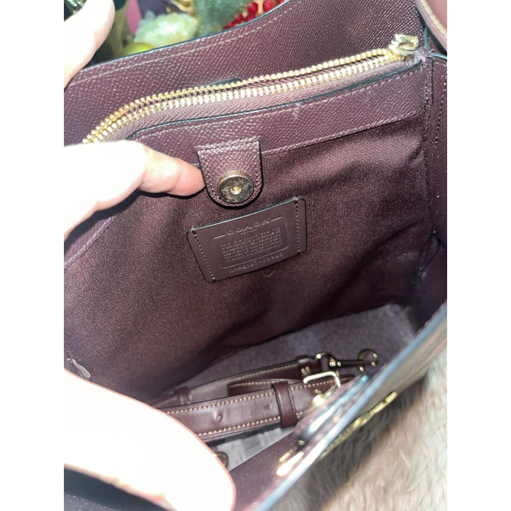 ORIG Preloved CCH Town Bucket Bag In Signature Canvas With Star Print Brown Bag
