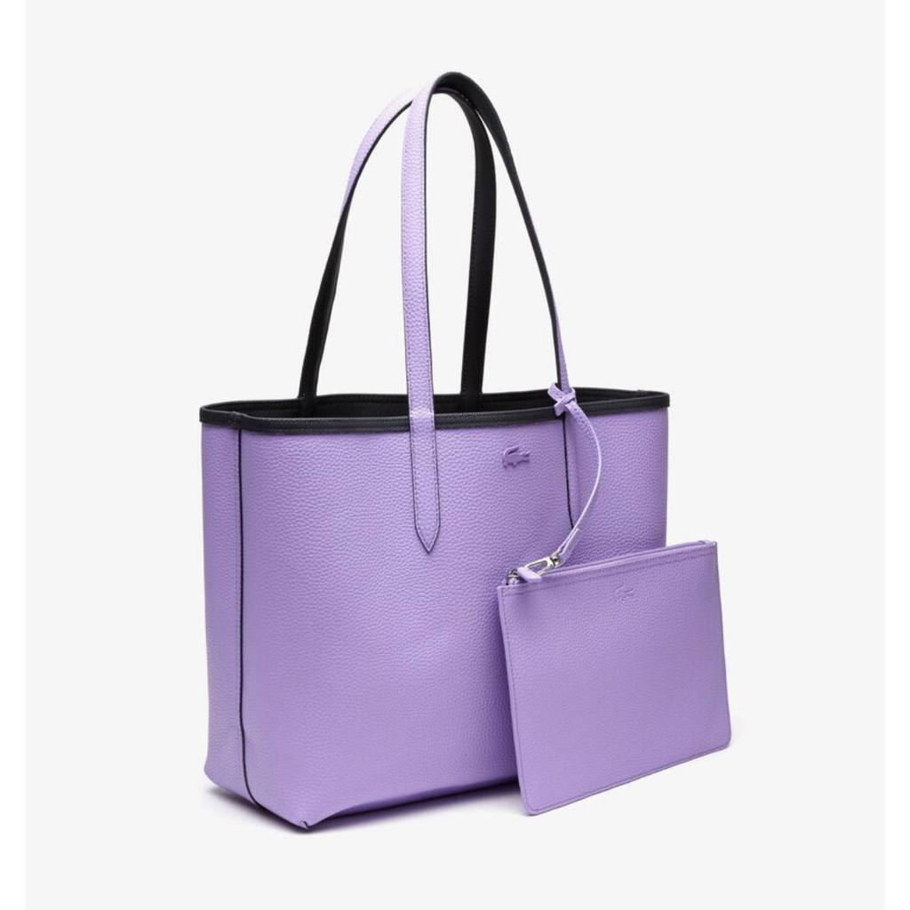 ORIG & IMPORTED LCT Anna Reversible Large Tote Bag With Pouch Purple