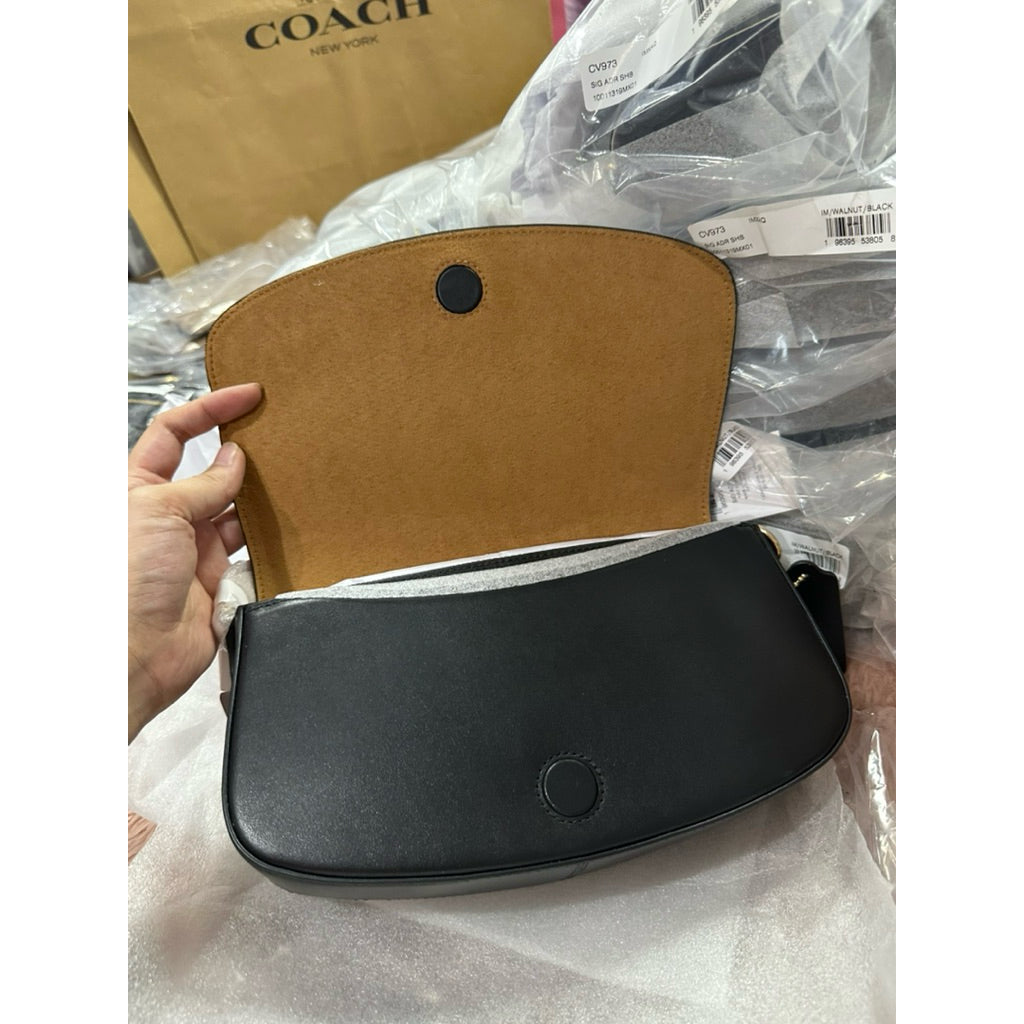 ORIG & IMPORTED CCH Andrea Shoulder Bag In Signature Canvas - Walnut Brown