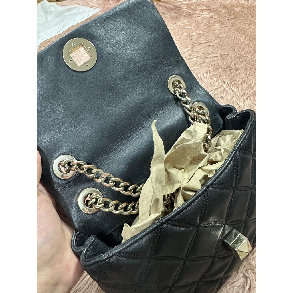 ORIG Preloved KS Natalia Small Flap Crossbody Black Bag